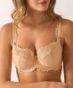 Soutien-gorge corbeille maille Thalia - Caramel