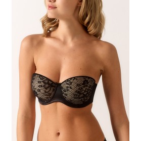 Soutien-gorge bandeau coque EMPREINTE MELODY NOIR