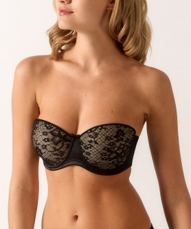 Soutien-gorge bandeau coque EMPREINTE MELODY NOIR