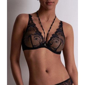 Soutien-gorge triangle armatures AUBADE AMOUR PRECIEUX COSMIC BLUE