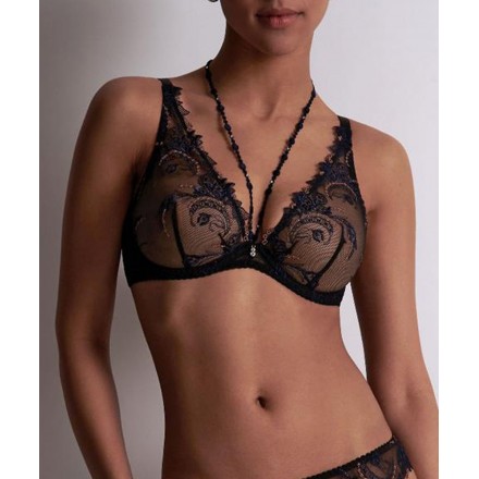 Soutien-gorge triangle armatures AUBADE AMOUR PRECIEUX COSMIC BLUE