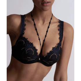 Soutien-gorge push-up AUBADE AMOUR PRECIEUX COSMIC BLUE