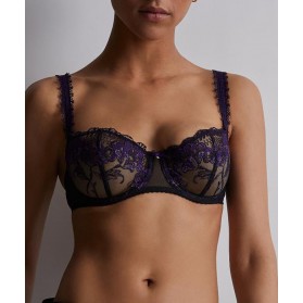 Soutien-gorge corbeille AUBADE A FLEUR DE TOI DARK ORCHID