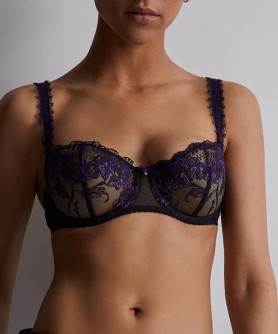 Soutien-gorge corbeille AUBADE A FLEUR DE TOI DARK ORCHID