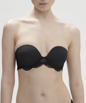 Soutien-gorge bandeau plongeant sans bretelles SIMONE PERELE KARMA NOIR