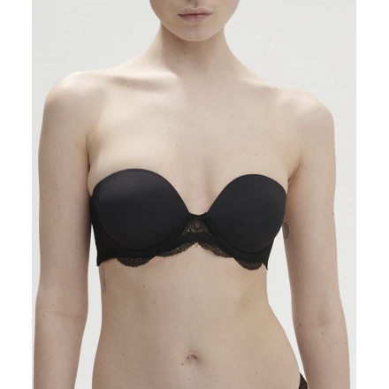 Soutien-gorge bandeau plongeant sans bretelles SIMONE PERELE KARMA NOIR