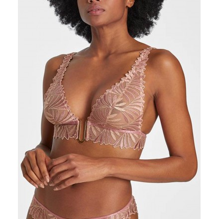 Soutien-gorge triangle sans armatures AUBADE SENSORY ILLUSIONSIL ROSE