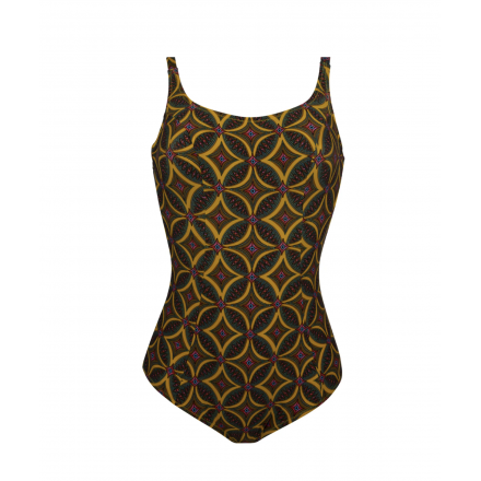 Maillot de bain une pièce armature ANTIGEL LA MUSE AFRICA JAUNE AFRICA