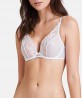 Soutien-gorge triangle push-up AUBADE FLEUR DE TATOO BLANC