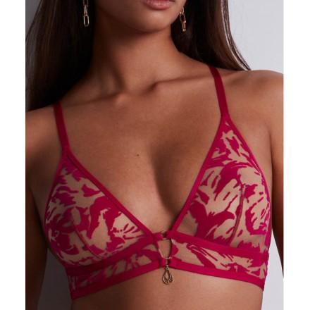 Soutien-gorge triangle sans armatures AUBADE HOT VIBRATION HOT PINK