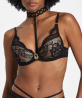 Soutien-gorge dentelle push-up AUBADE PRECIOUS TALE NOIR MYSTIQUE