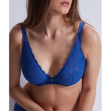 Soutien-gorge triangle confort AUBADE ROSESSENCE MAGIC BLUE