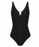 Maillot de bain une pièce nageur maintien sans armatures LISE CHARMEL PERLES NACREES NOIR