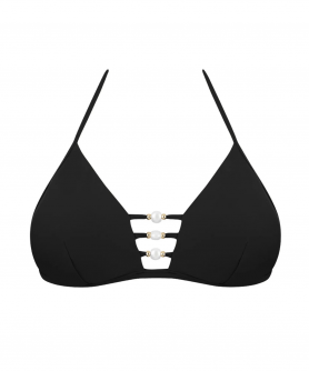 Haut de maillot de bain triangle coque LISE CHARMEL PERLES NACREES NOIR