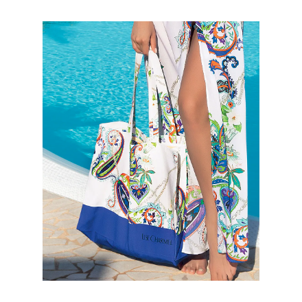 Sac de plage LISE CHARMEL ODYSSEE CASHMER BLEU CASHMER