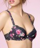 Soutien-gorge pigeonnant ANTINEA DE LISE CHARMEL ROSES DE PALERME