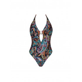 Maillot de Bain Nageur COLLECTION ANTIGEL LA BAYADERE NOIR FLASHY