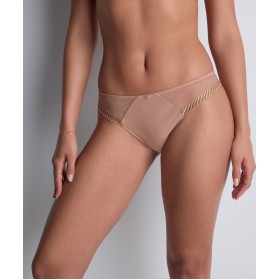 Slip Brésilien COLLECTION AUBADE SHEER EMOTION SAND