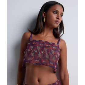 Top Fines Bretelles COLLECTION AUBADE LIFE CELEBRATION VIVID PURPLE