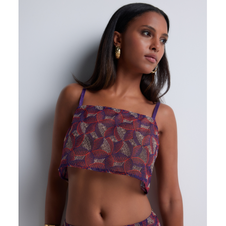 Top Fines Bretelles COLLECTION AUBADE LIFE CELEBRATION VIVID PURPLE