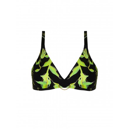 Haut de Maillot de Bain Triangle COLLECTION LISE CHARMEL FLEURS DE NUIT LUCIOLE