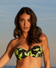 Haut de Maillot de Bain Bandeau Coque COLLECTION LISE CHARMEL FLEURS DE NUIT LUCIOLE