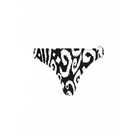 Tanga Haut de Bain COLLECTION ANTIGEL LA BADINAISE IKAT BLANC-NOIR