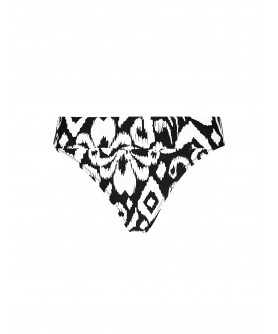 Slip de Bain COLLECTION ANTIGEL LA BALINAISE IKAT BLANC-NOIR