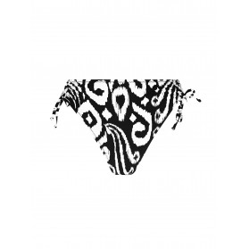 Slip de Bain Coulisses COLLECTION ANTIGEL LA BALINAISE IKAT BLANC-NOIR