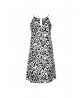 Robe de Plage COLLECTION ANTIGEL LA BALINAISE IKAT BLANC-NOIR