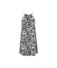 Robe de Plage COLLECTION ANTIGEL LA BALINAISE IKAT BLANC-NOIR