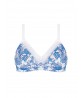 Soutien-Gorge Sans Armatures Bien Être COLLECTION ANTIGEL PATIO FRAICHEUR BLEU AZUL