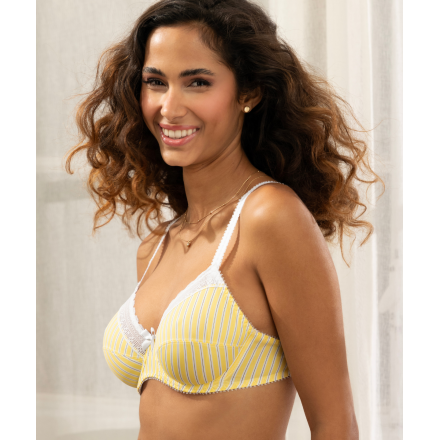 Soutien-Gorge Armature COLLECTION ANTIGEL UN BRIN GARCONNE JAUNE LIQUETTE