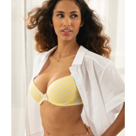 Soutien-Gorge Coque Confort COLLECTION ANTIGEL UN BRIN GARCONNE JAUNE LIQUETTE