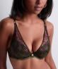 Soutien-Gorge Plunge Foulard COLLECTION AUBADE SOUND OF HEART DARK GARDEN
