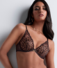 Soutien-Gorge Triangle Armatures COLLECTION AUBADE CRAZY IN LOVE SATIN BROWN
