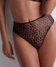 Culotte Haute COLLECTION AUBADE CRAZY IN LOVE SATIN BROWN