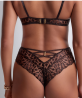 Culotte Haute COLLECTION AUBADE CRAZY IN LOVE SATIN BROWN