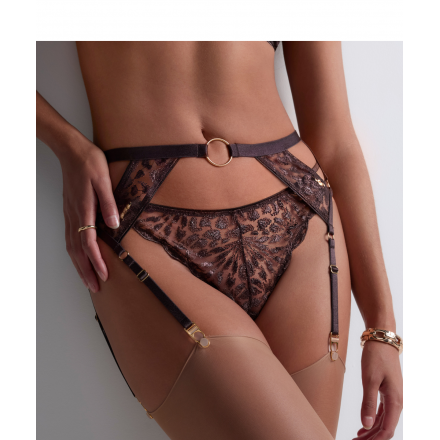 Porte-Jarretelles COLLECTION AUBADE CRAZY IN LOVE SATIN BROWN