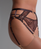 Porte-Jarretelles COLLECTION AUBADE CRAZY IN LOVE SATIN BROWN