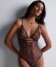 Body COLLECTION AUBADE CRAZY IN LOVE SATIN BROWN