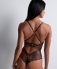 Body COLLECTION AUBADE CRAZY IN LOVE SATIN BROWN