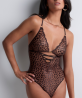 Body COLLECTION AUBADE CRAZY IN LOVE SATIN BROWN