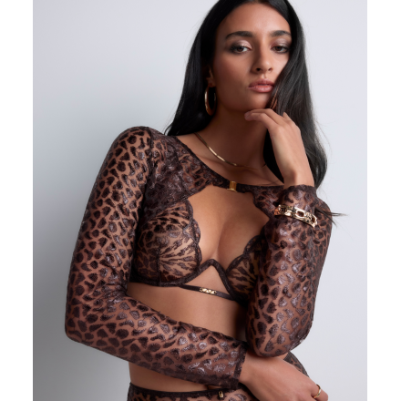 Bolero COLLECTION AUBADE CRAZY IN LOVE SATIN BROWN