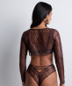 Bolero COLLECTION AUBADE CRAZY IN LOVE SATIN BROWN