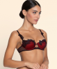 soutien-Gorge Corbeille COLLECTION LISE CHARMEL BELLISSIME INCONNUE OMBRE ROUGE