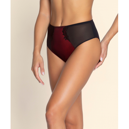 Slip Haut COLLECTION LISE CHARMEL BELLISSIME INCONNUE OMBRE ROUGE