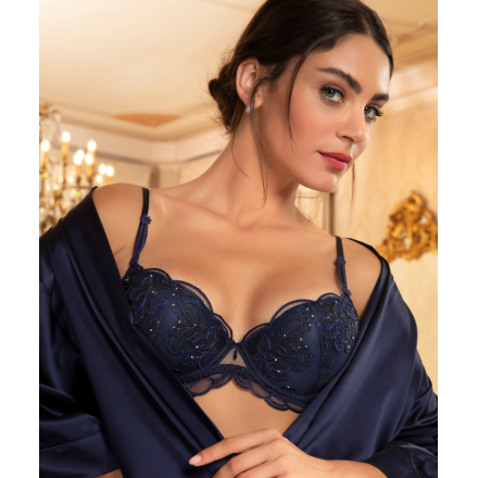 Soutien-Gorge Coque Couture COLLECTION LISE CHARMEL ECLAT COUTURE BLEU NIGHT