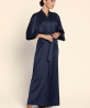 Déshabillé Long Soie COLLECTION LISE CHARMEL ECLAT COUTURE BLEU NIGHT