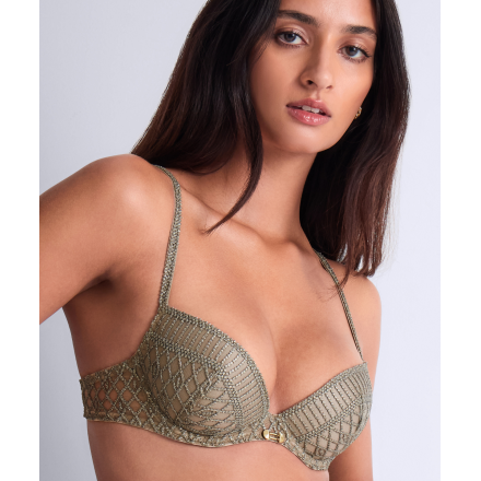 Soutien-Gorge Plunge Coques COLLECTION AUBADE STARDUST DREAM NILE GREEN
